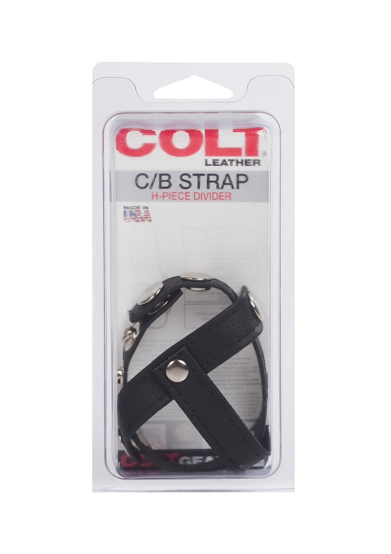 ♂ CalExotics COLT Leather C/B Strap H-Piece Divider Cockring @ Happytoys Sexshop: Toys for Feeling Happy & Easy 😊