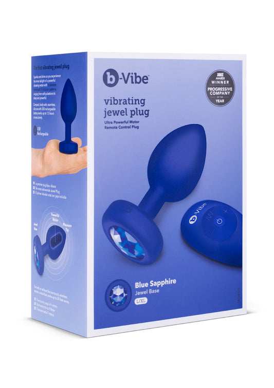 ♂ ♀ B-Vibe Vibrating Jewel Plug L/XL