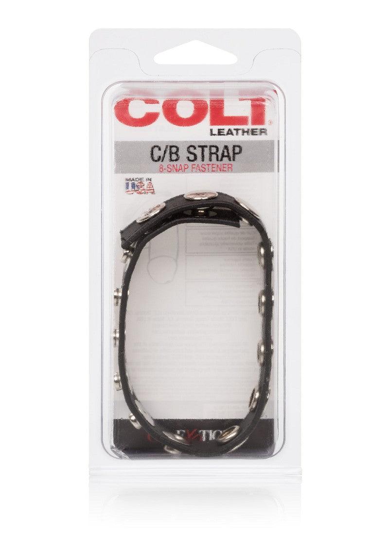 ♂ CalExotics COLT Leather C/B Strap 8-Snap Fastener @ Happytoys Sexshop: Toys for Feeling Happy & Easy 😊