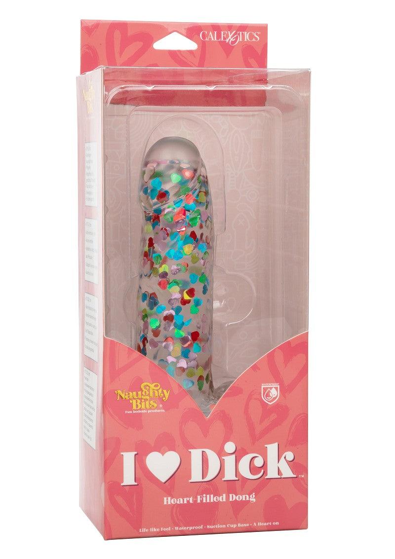 ♂ ♀ CalExotics Naughty Bits I Love Dick Heart-filled Dong @ Happytoys Sexshop: Toys for Feeling Happy & Easy 😊