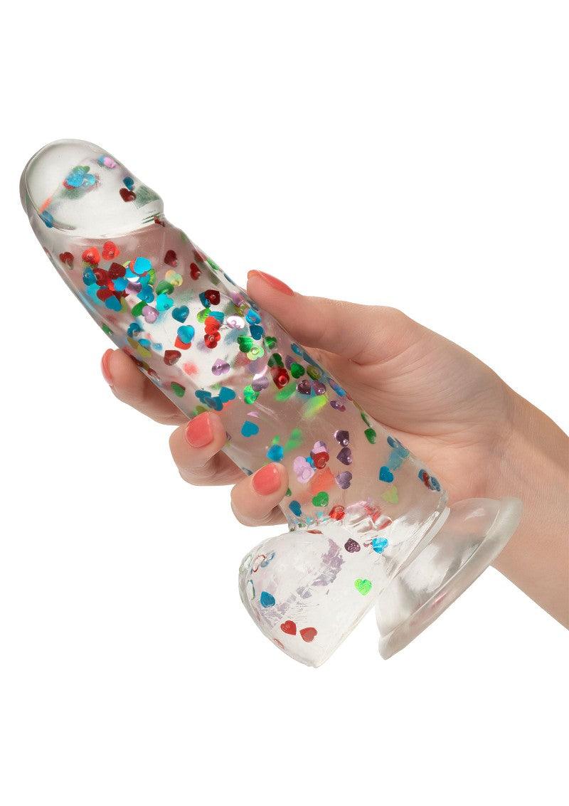 ♂ ♀ CalExotics Naughty Bits I Love Dick Heart-filled Dong @ Happytoys Sexshop: Toys for Feeling Happy & Easy 😊