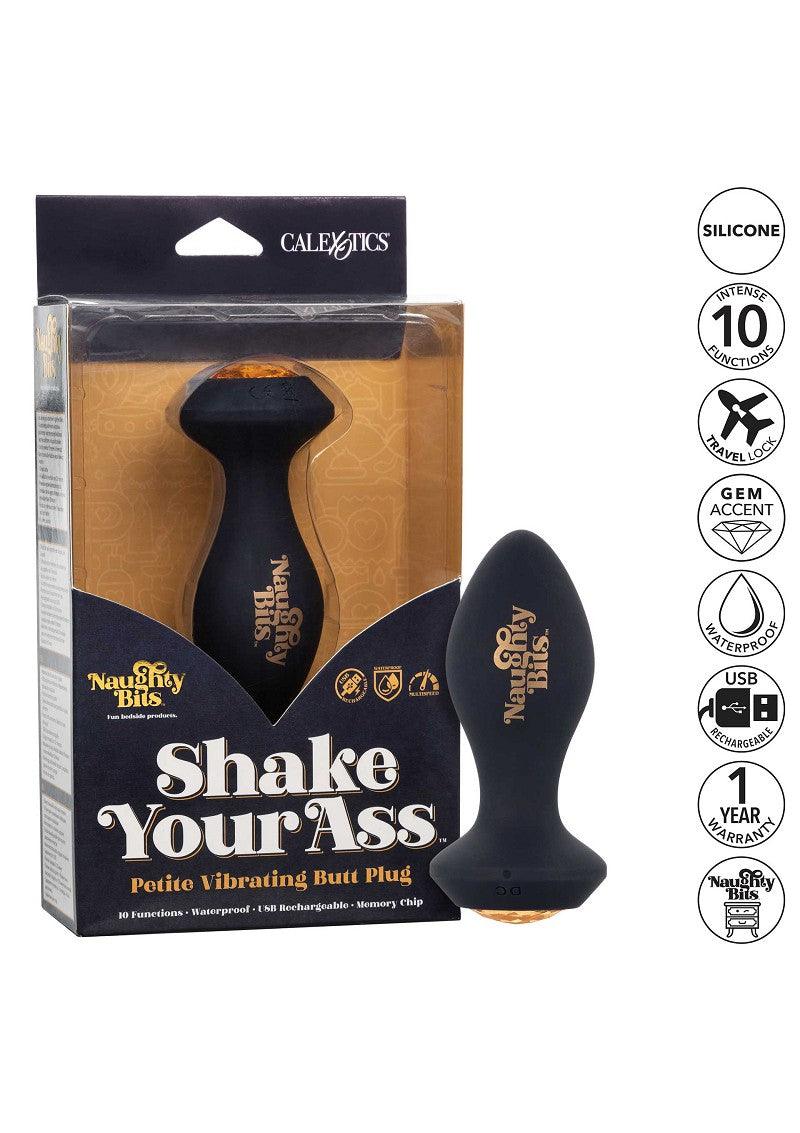 CalExotics Naughty Bits Shake Your Ass Petite Vibrating Butt Plug Happytoys Sexshop: liever Happy dan Easy 😊