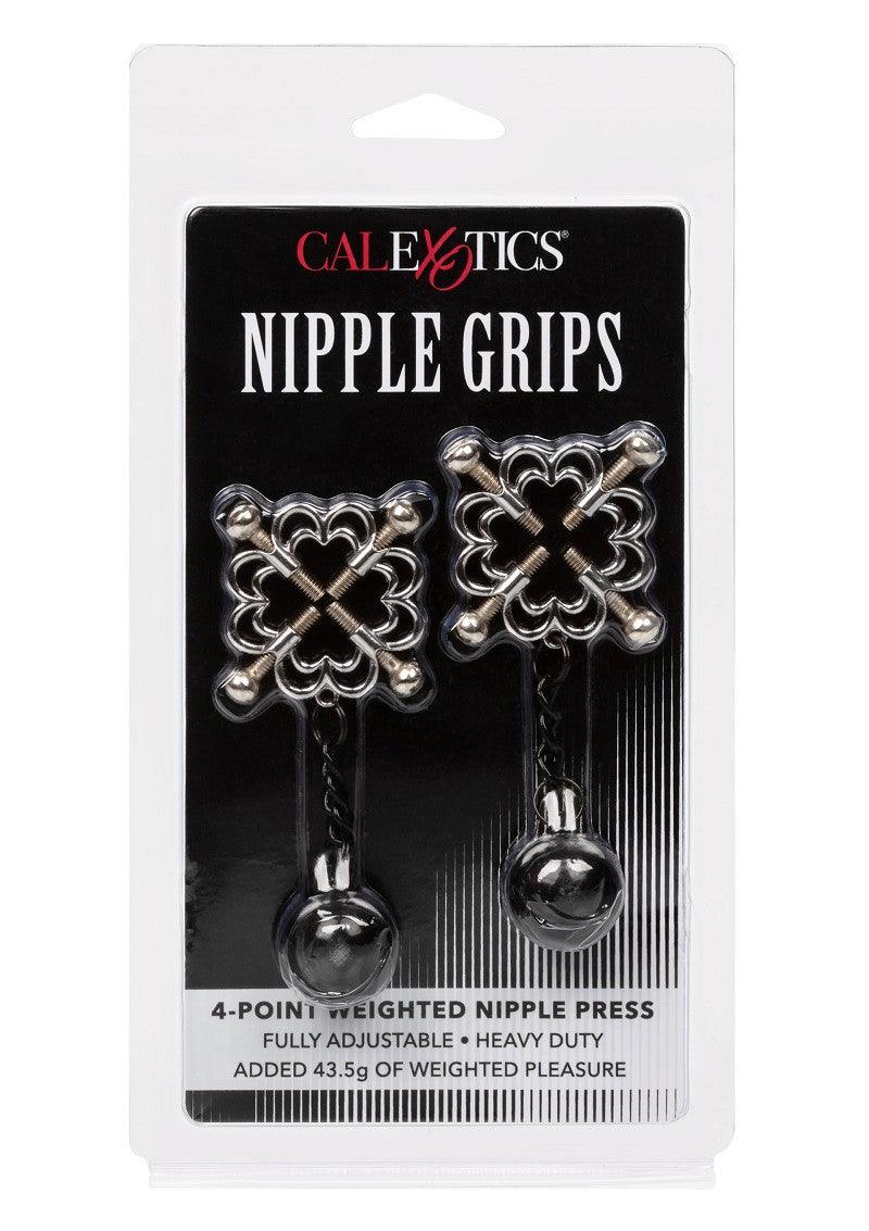 ♀ CalExotics Nipple Grips 4-punts verzwaarde tepel pers / klem @ Happytoys Sexshop: Toys for Feeling Happy & Easy 😊