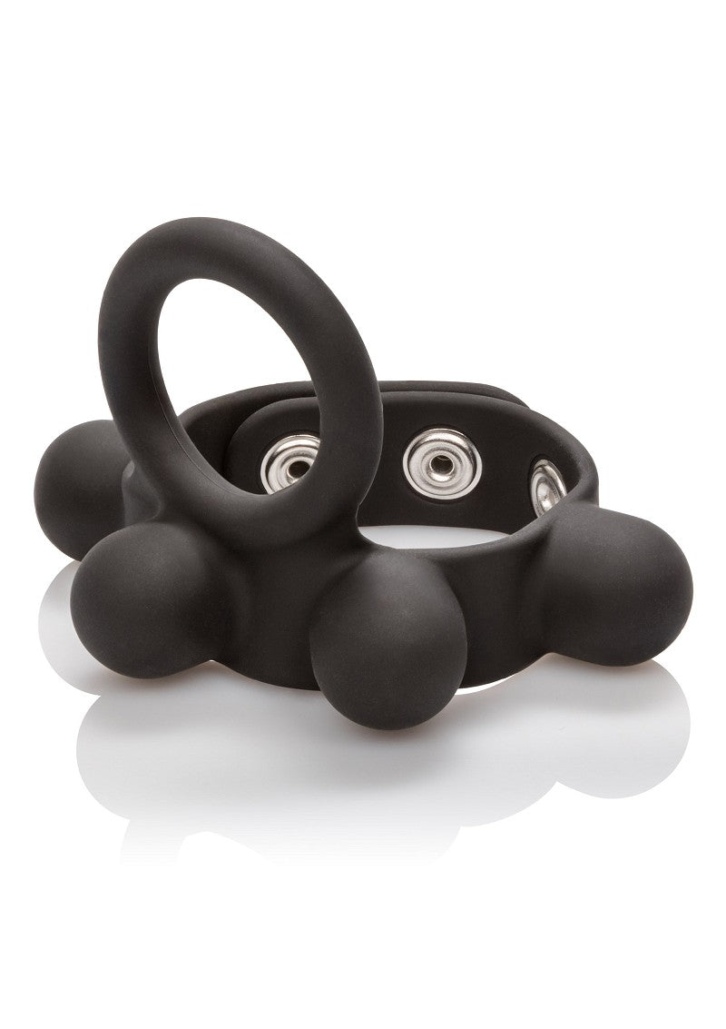 CalExotics Silicone Medium Weighted C-Ring Ball Stretcher @ Happytoys Sexshop: Toys for Feeling Happy & Easy 😊