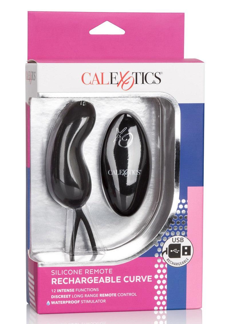 CalExotics Silicone Remote Rechargeable Curve G-Spot vibrator @ Happytoys Sexshop: Toys for Feeling Happy & Easy 😊