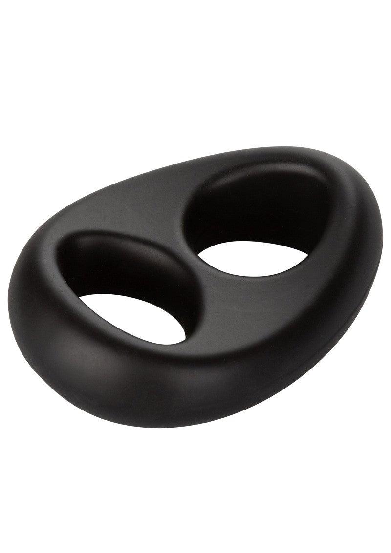 CalExotics Ultra-Soft Dual Ring Cock & Scrotum ring Happytoys Sexshop: liever Happy dan Easy 😊