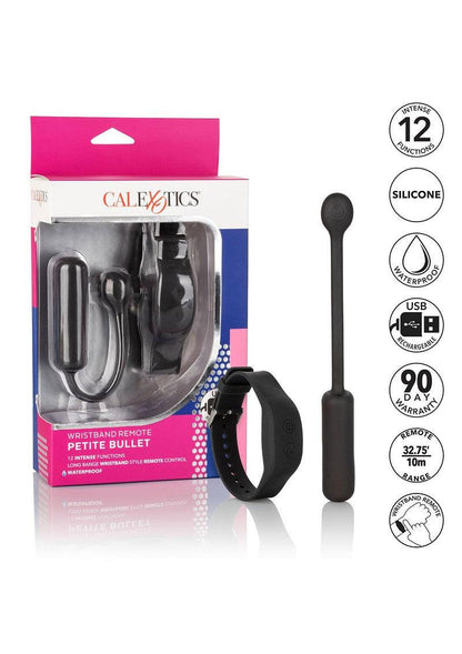 CalExotics Wristband Remote Petite Bullet vibrator met horlogestijl afstandbediening Happytoys Sexshop: liever Happy dan Easy 😊