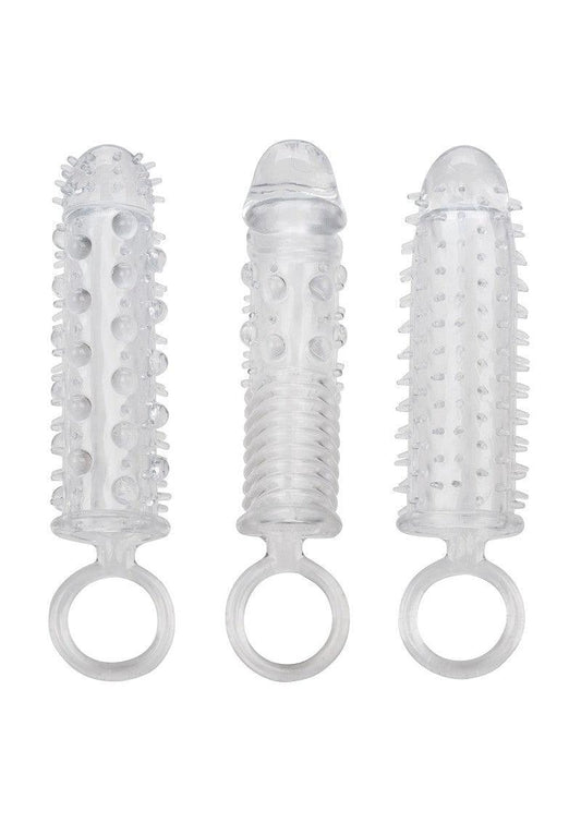 CalExotics 3 Piece Textured Extension Set | Happytoys | Discreet | Vertrouwd |Snelle levering