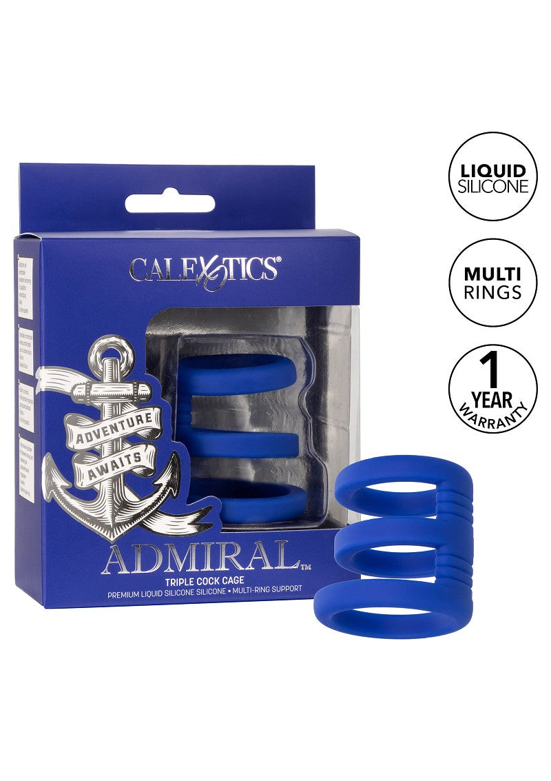 CalExotics Admiral Triple Cock Cage @ Happytoys Sexshop: Toys for Feeling Happy & Easy 😊