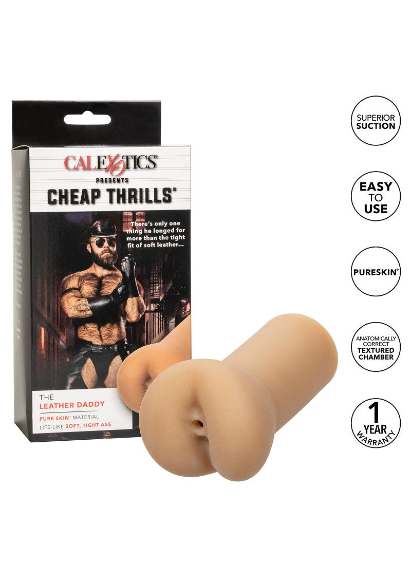 ♂ CalExotics Cheap Thrills The Leather Daddy Stroker Masturbator