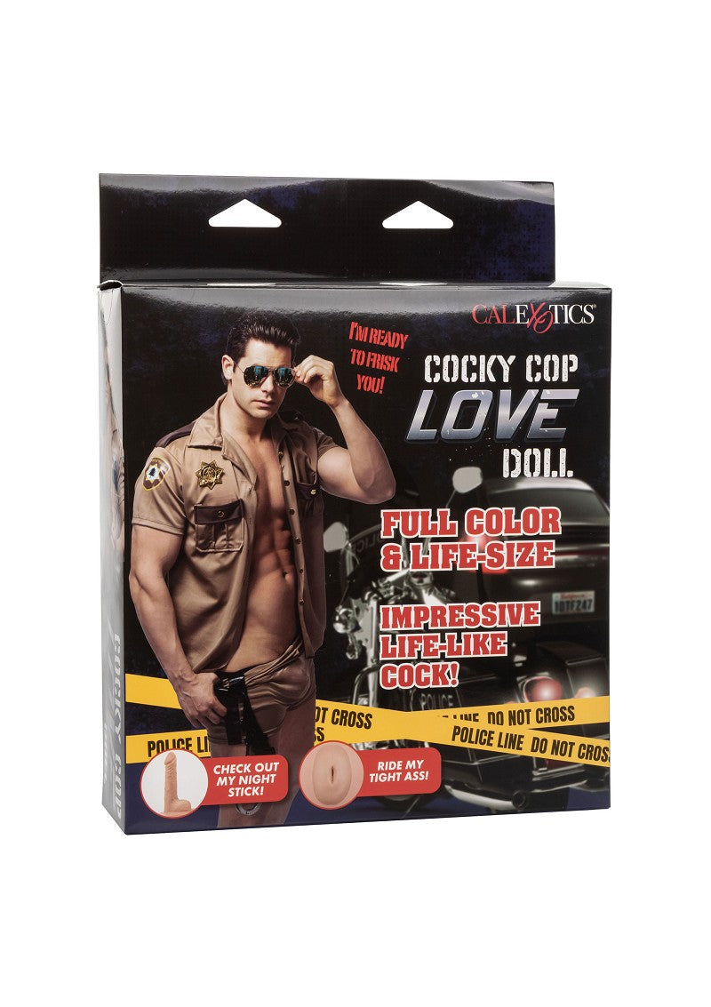 ♂ CalExotics Cocky Cop Love Doll Masturbator & Dildo @ Happytoys Sexshop: Toys for Feeling Happy & Easy 😊