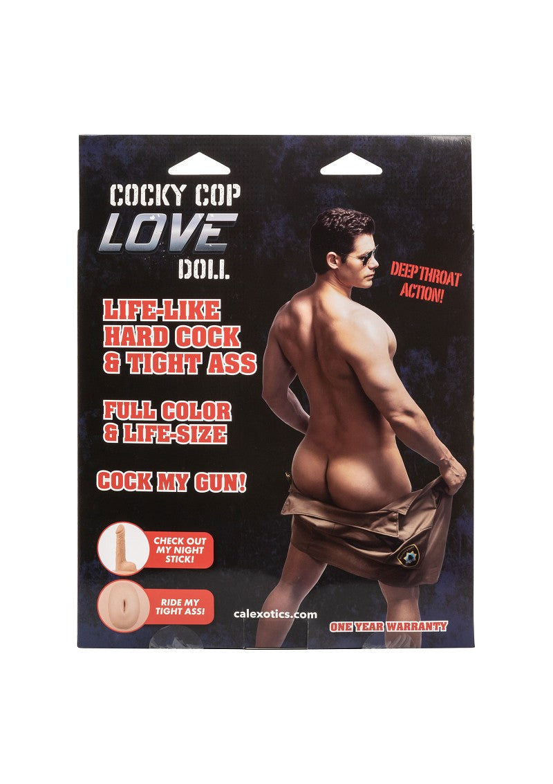 ♂ CalExotics Cocky Cop Love Doll Masturbator & Dildo @ Happytoys Sexshop: Toys for Feeling Happy & Easy 😊