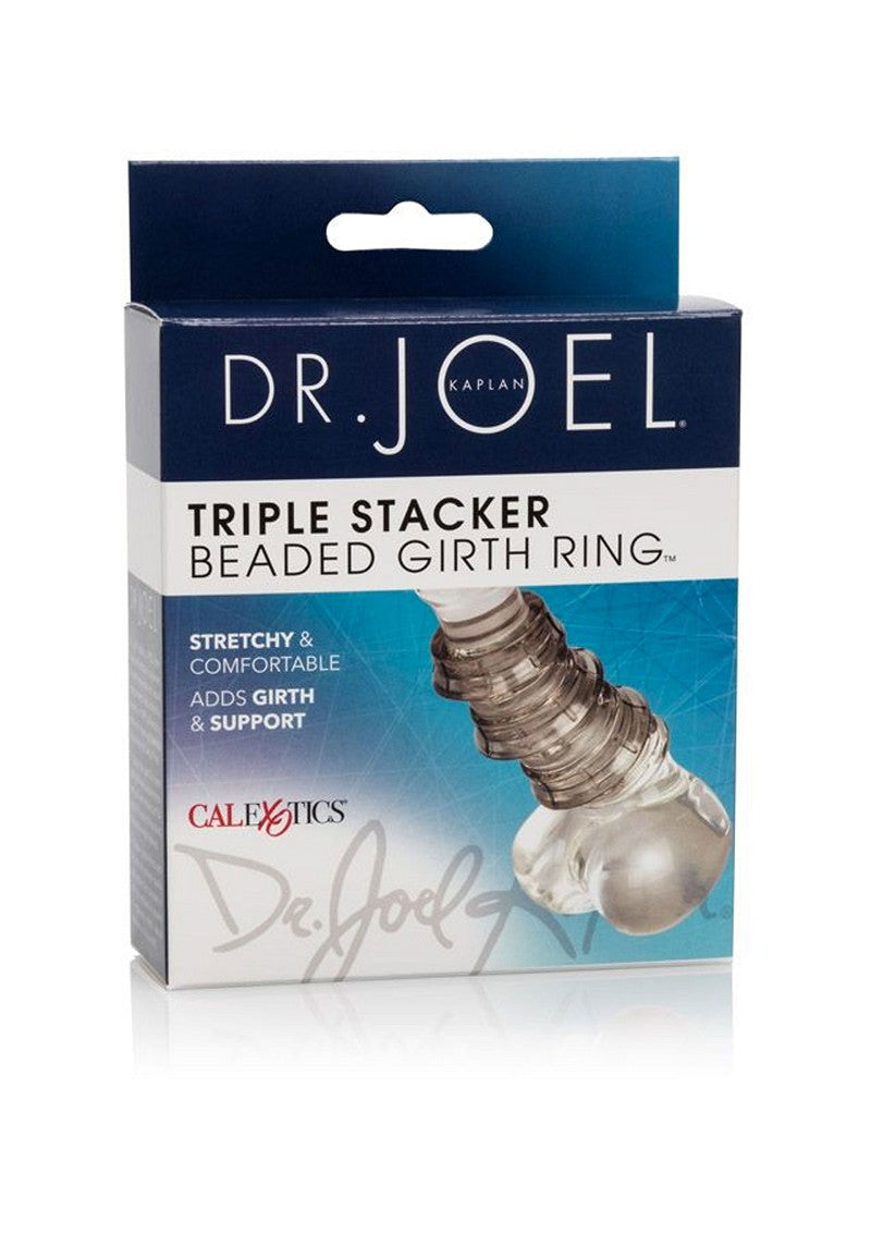 ♂ CalExotics Dr. Joel Kaplan Triple Stacker Beaded Girth Ring Penis sleeve @ Happytoys Sexshop: Toys for Feeling Happy & Easy 😊