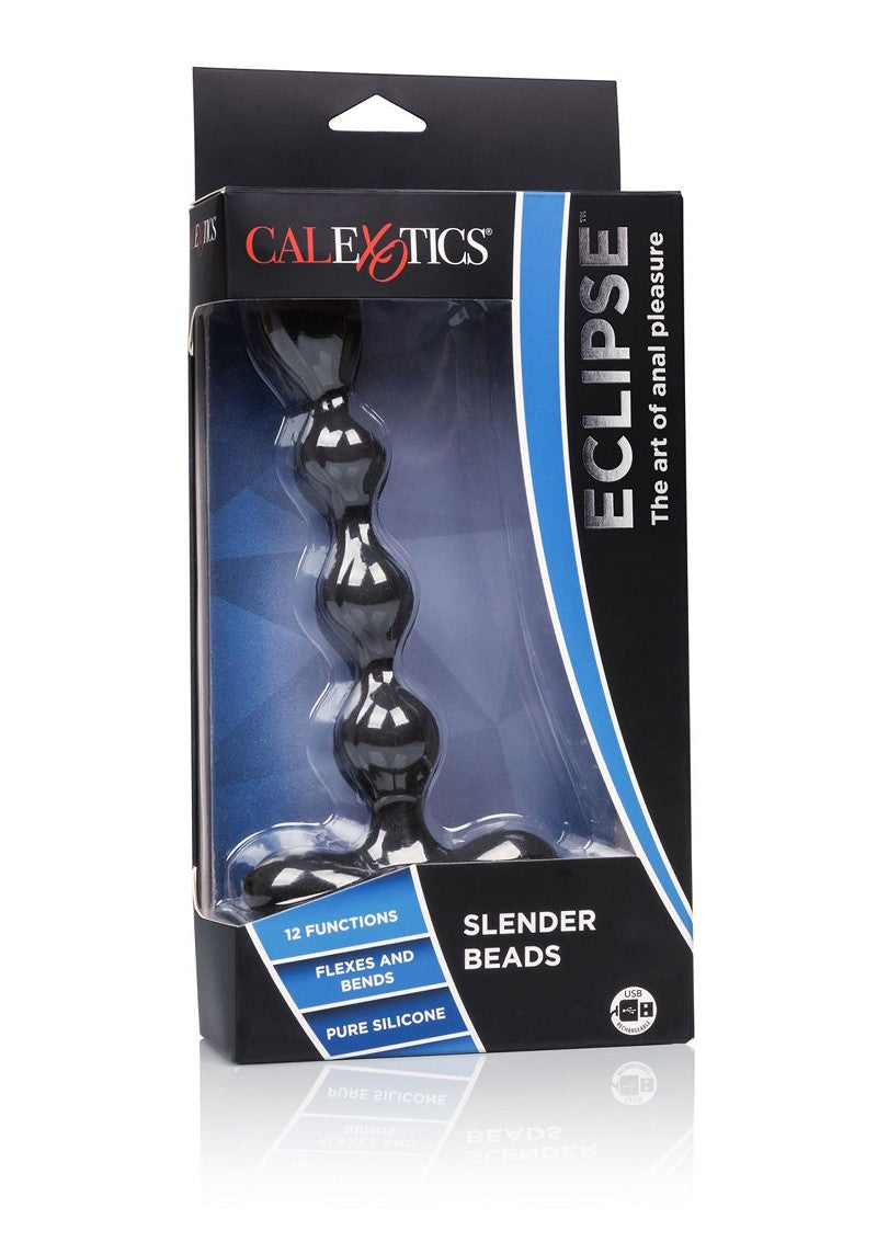 ♂ ♀ CalExotics Eclipse Slender Vibrating Anal Beads