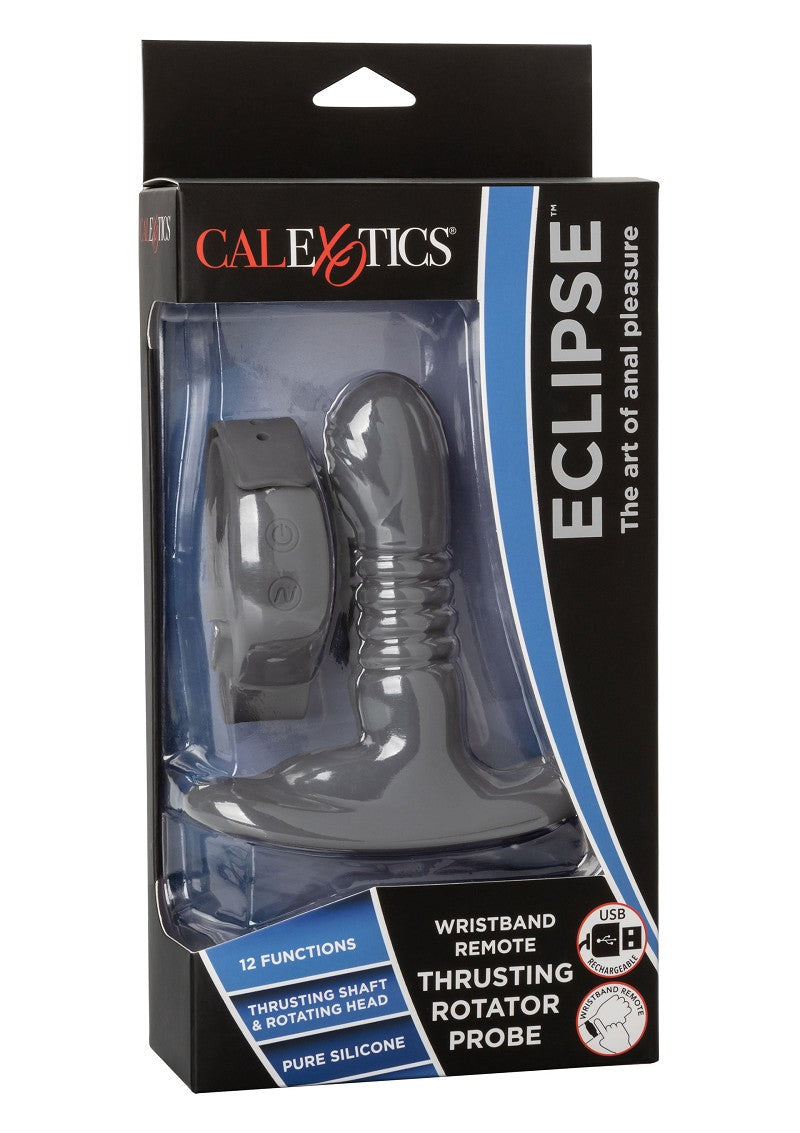 ♂ ♀ CalExotics Eclipse Wristband Remote Thrusting Rotator Probe vibrator