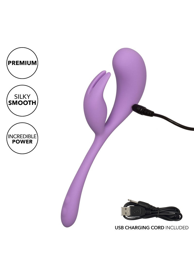 ♀ CalExotics Elle Liquid Silicone Dual Flicker Vibrator @ Happytoys Sexshop: Toys for Feeling Happy & Easy 😊