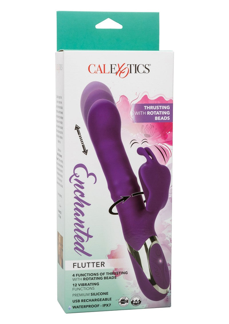 ♀ CalExotics Enchanted Flutter Double Vibrator with clit stimulation @ Happytoys Sexshop: Toys for Feeling Happy & Easy 😊