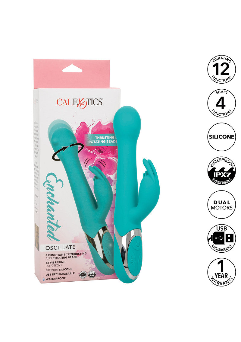 ♀ CalExotics Enchanted Oscillate Thrusting, Rotating double vibrator