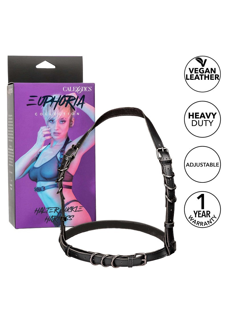 ♀ ♂ CalExotics Euphoria Collection Halter Buckle Harness