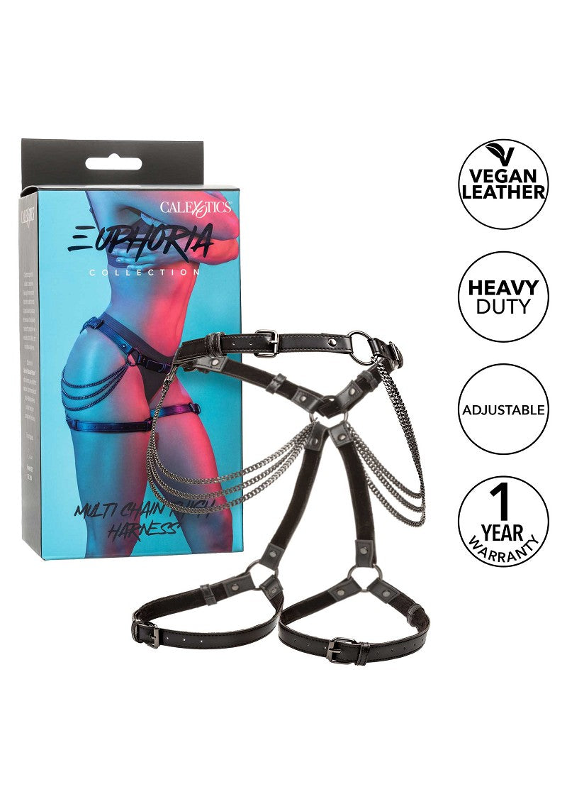 ♀ CalExotics Euphoria Collection Multi Chain Thigh Harness