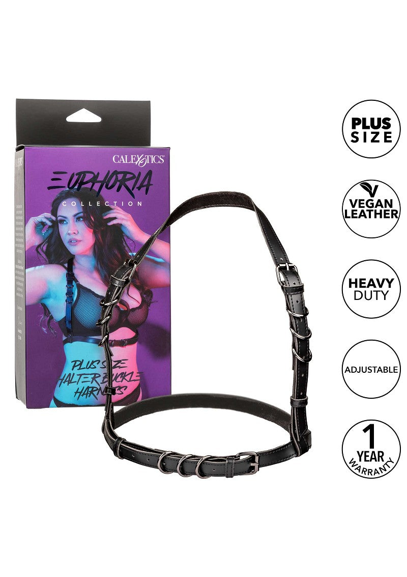 CalExotics Euphoria Collection Plus Size Halter Buckle Harness @ Happytoys Sexshop: Toys for Feeling Happy & Easy 😊