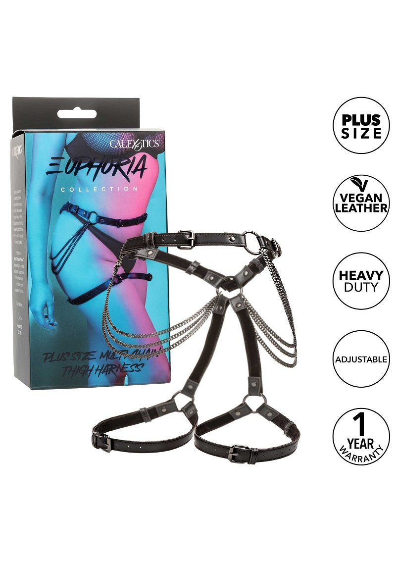 ♀ ♂ CalExotics Euphoria Collection Plus Size Multi Chain Thigh Harness @ Happytoys Sexshop: Toys for Feeling Happy & Easy 😊