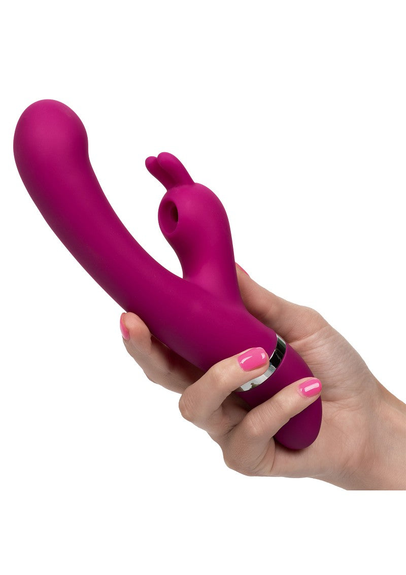 ♀ CalExotics Foreplay Frenzy Bunny Kisser double action suction