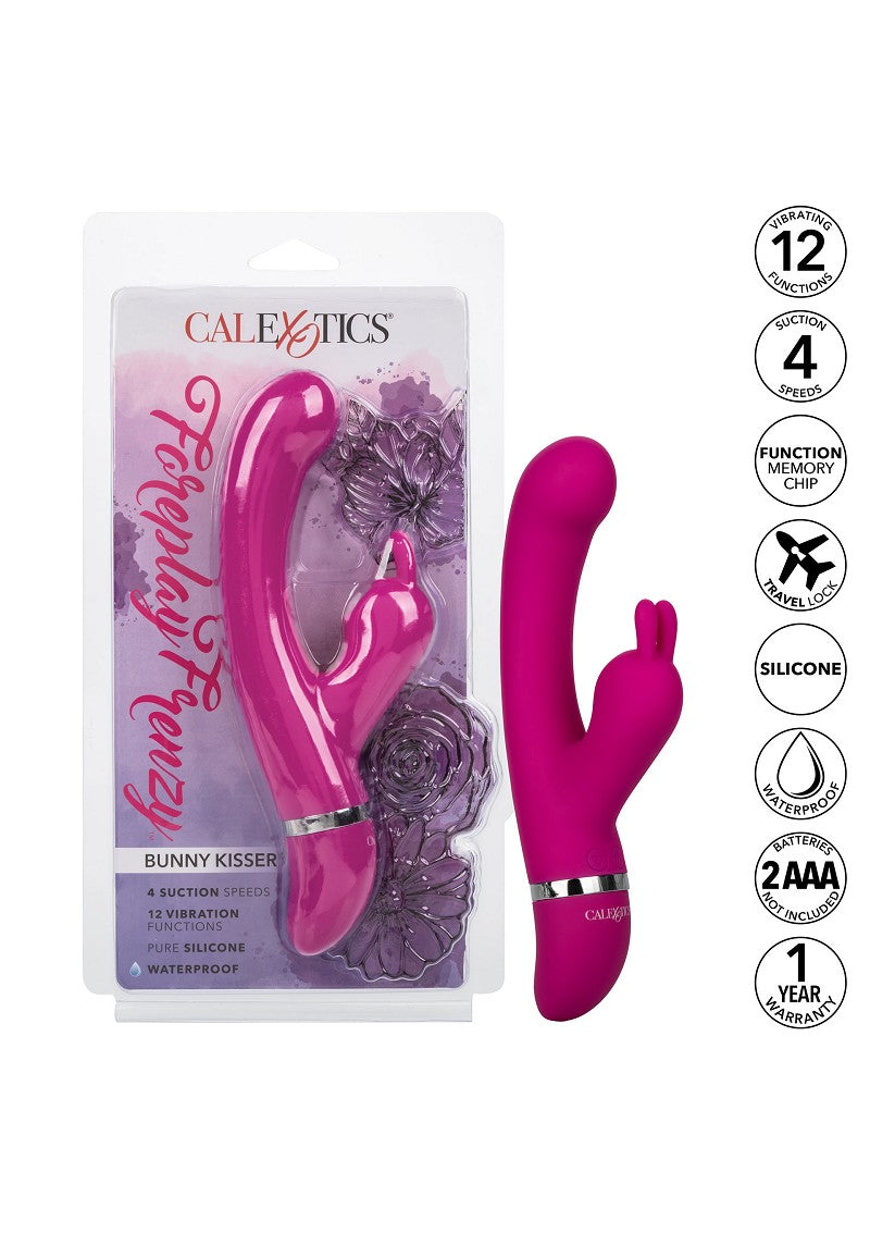 ♀ CalExotics Foreplay Frenzy Bunny Kisser double action suction