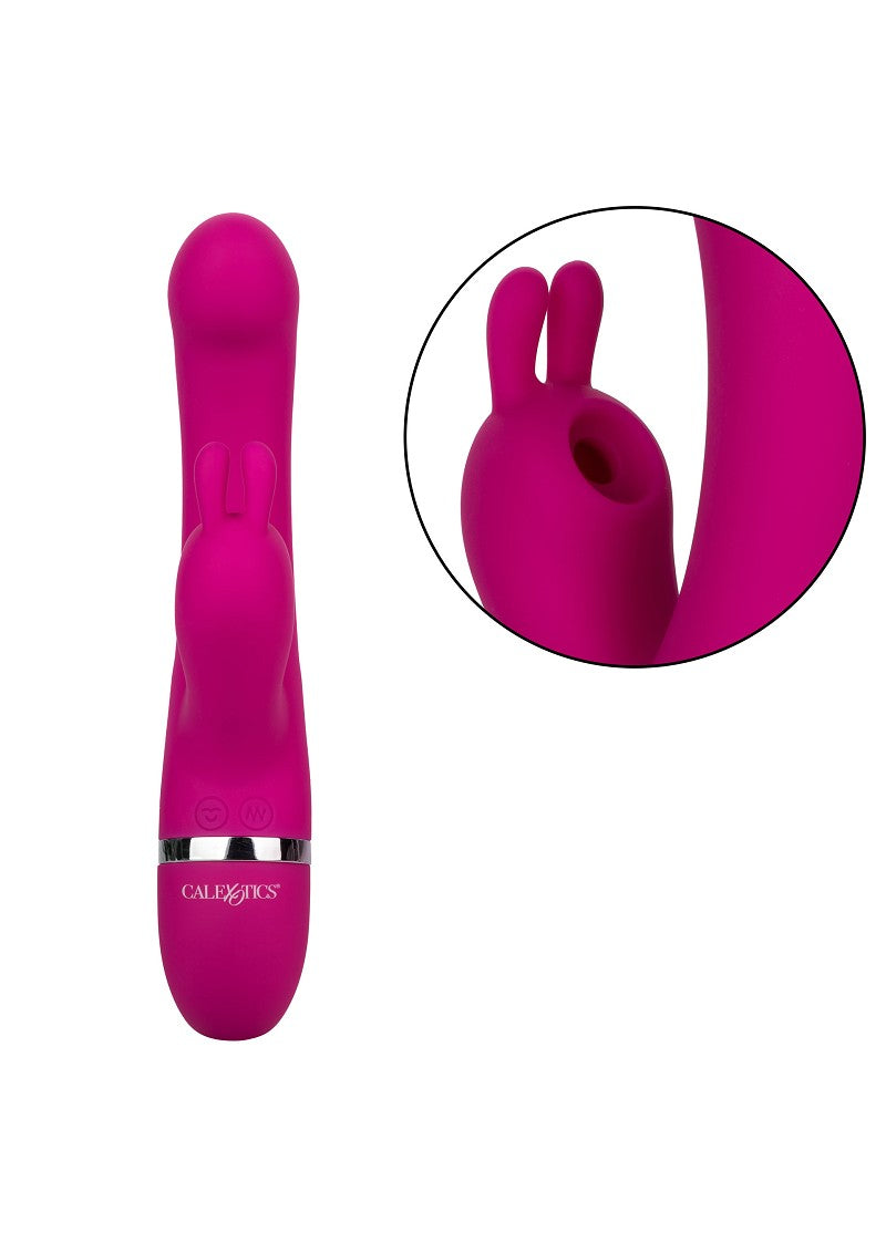 ♀ CalExotics Foreplay Frenzy Bunny Kisser double action suction