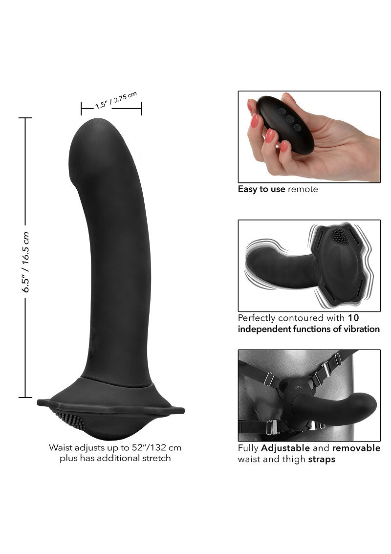 ♂ ♀ CalExotics Her Royal Harness Me2 Remote Rumbler Pegging Strap-On @ Happytoys Sexshop: Toys for Feeling Happy & Easy 😊