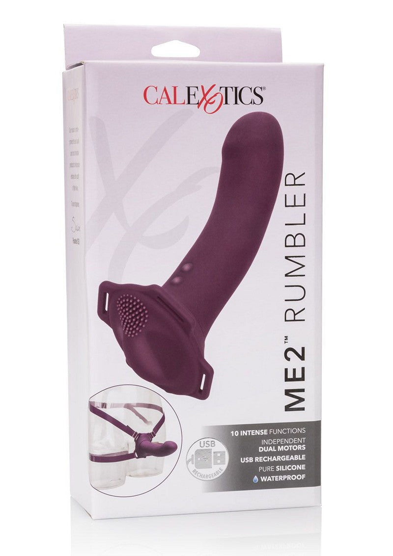 ♂ ♀ CalExotics Her Royal Harness Me2 Rumbler Strap-On Pegging