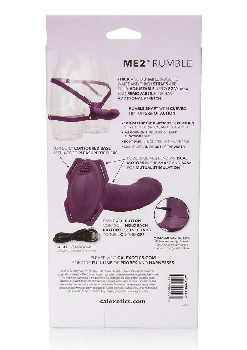 ♂ ♀ CalExotics Her Royal Harness Me2 Rumbler Strap-On Pegging