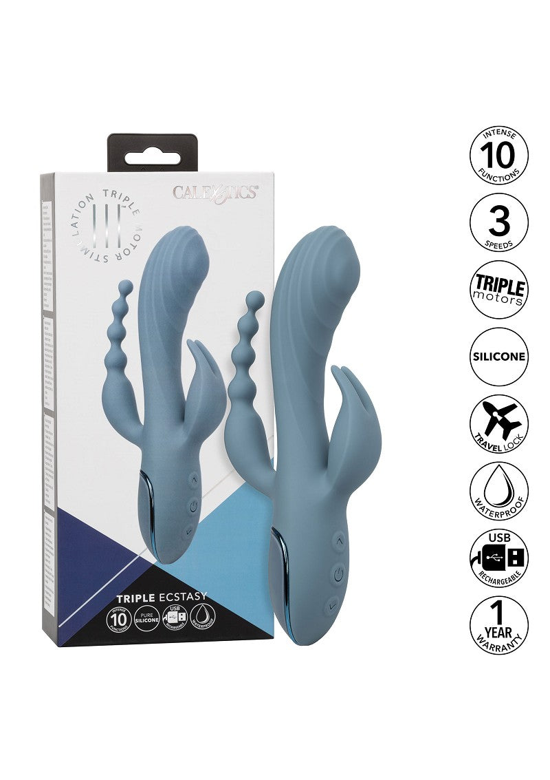 ♀ CalExotics III Triple Ecstasy triple vibrator @ Happytoys Sexshop: Toys for Feeling Happy & Easy 😊