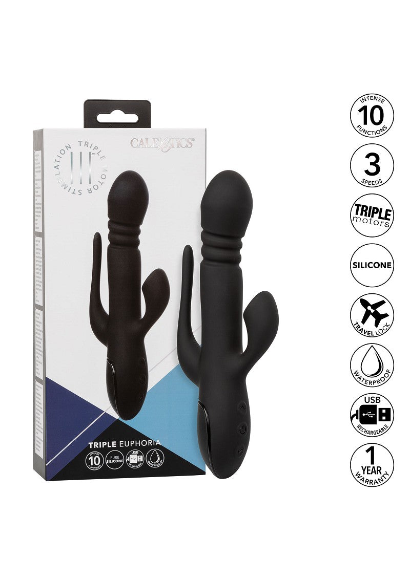 ♀ CalExotics III Triple Euphoria 3 double vibrator @ Happytoys Sexshop: Toys for Feeling Happy & Easy 😊