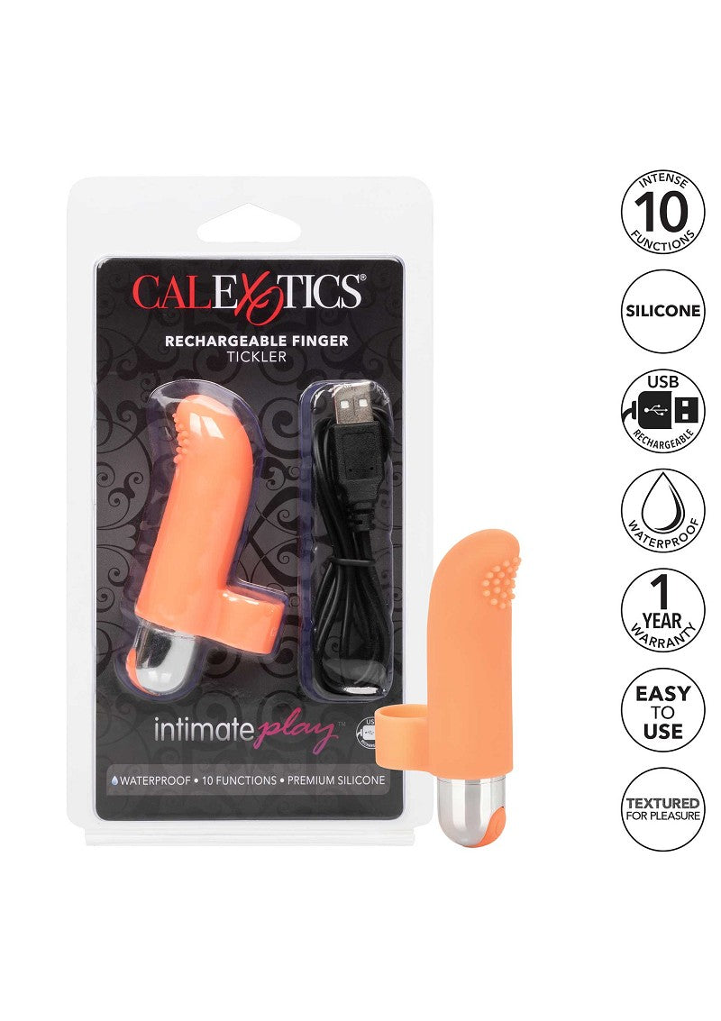 ♀ CalExotics Intimate Play Rechargeable Finger Tickler vibrator