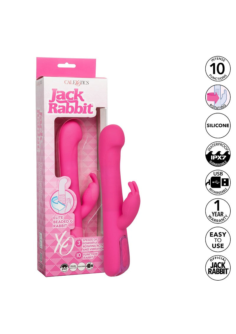 ♀ CalExotics Jack Rabbit Elite Beaded G Rabbit @ Happytoys Sexshop: Toys for Feeling Happy & Easy 😊