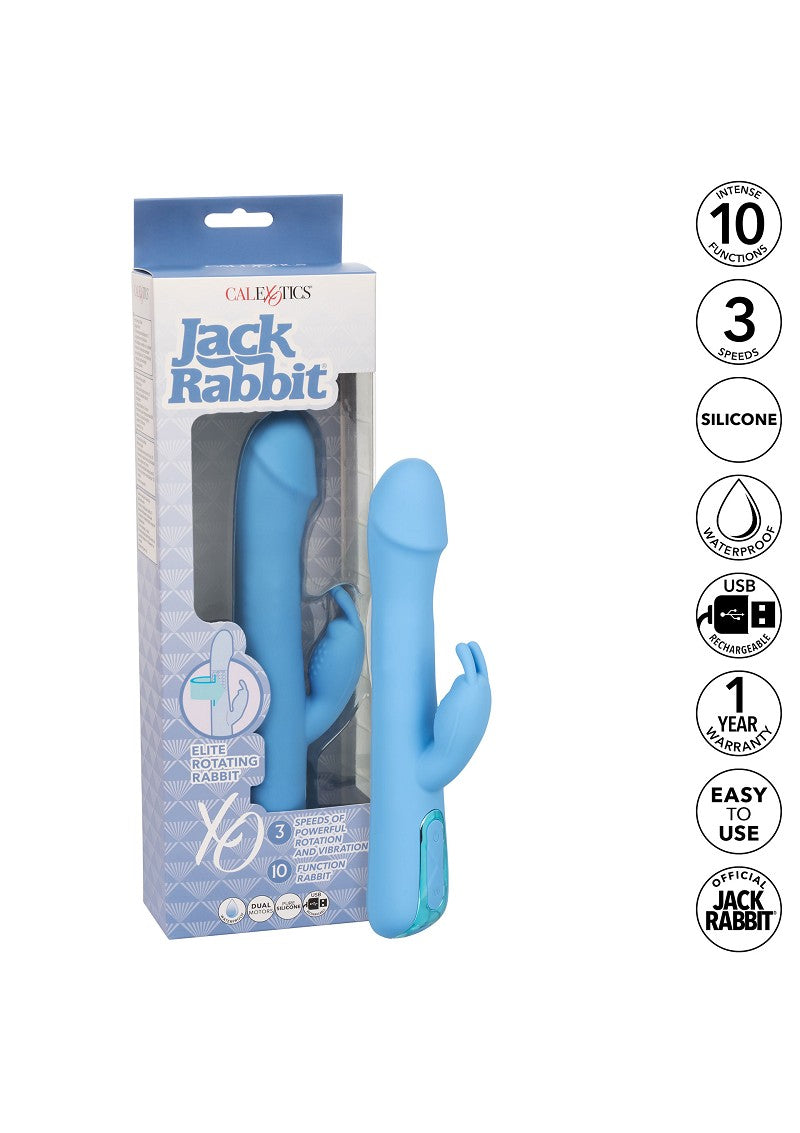 ♀ CalExotics Jack Rabbit Elite Rotating Rabbit vibrator @ Happytoys Sexshop: Toys for Feeling Happy & Easy 😊