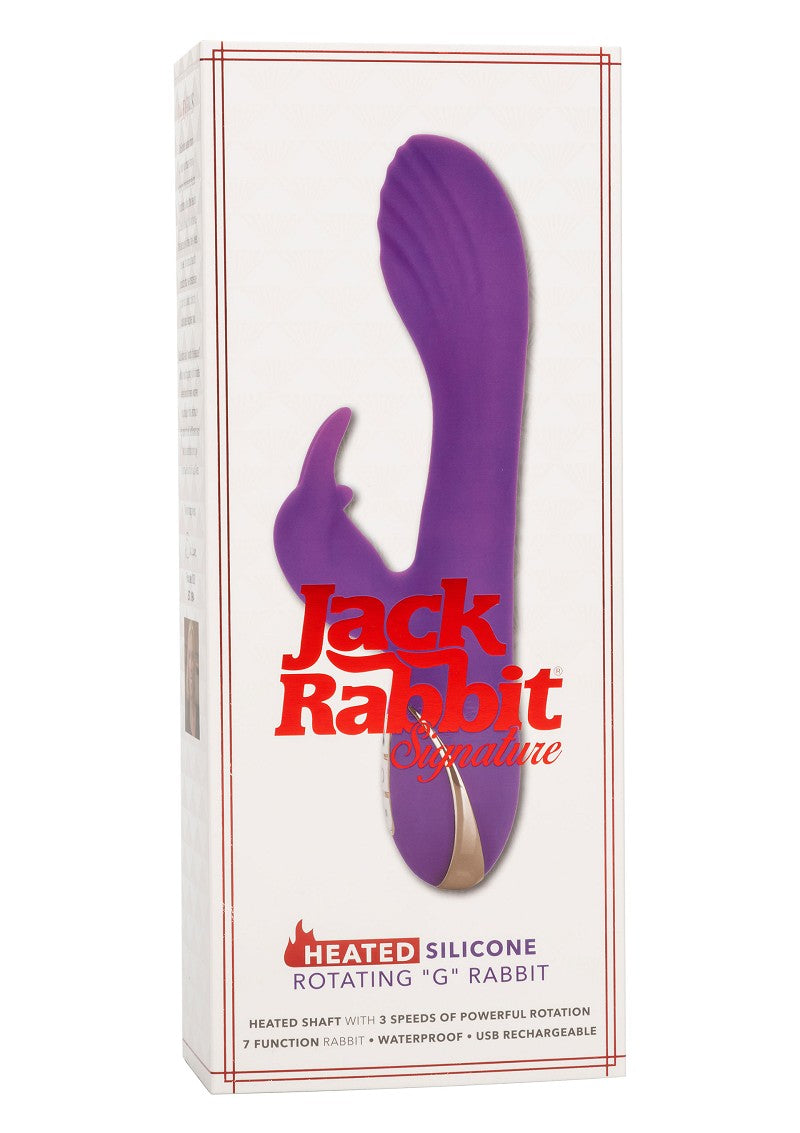 ♀ CalExotics Jack Rabbit Signature Heated Silicone Rotating 'G' Rabbit @ Happytoys Sexshop: Toys for Feeling Happy & Easy 😊