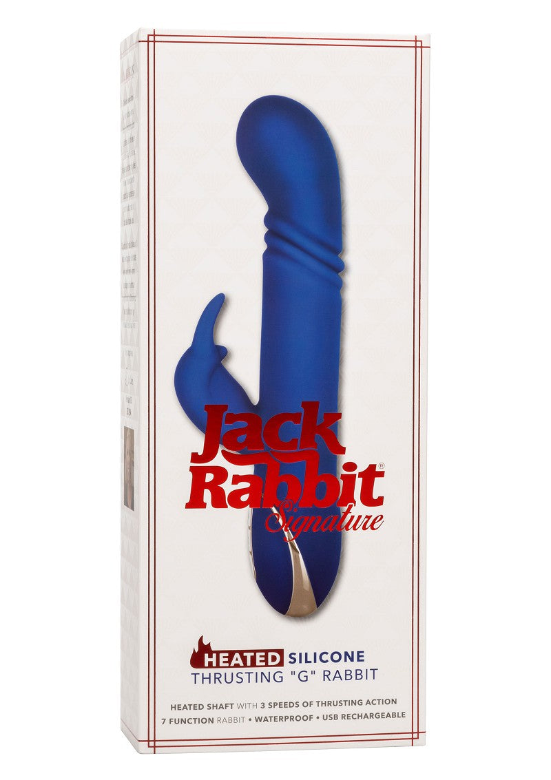 ♀ CalExotics Jack Rabbit Signature Heated Silicone Thrusting 'G' Rabbit vibrator @ Happytoys Sexshop: Toys for Feeling Happy & Easy 😊