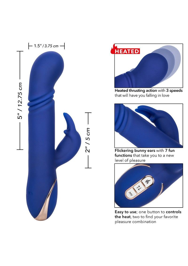 ♀ CalExotics Jack Rabbit Signature Heated Silicone Thrusting 'G' Rabbit vibrator @ Happytoys Sexshop: Toys for Feeling Happy & Easy 😊