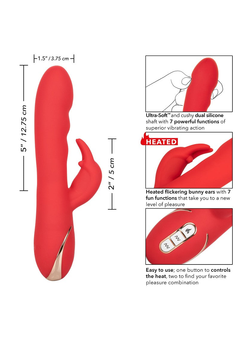 ♀ CalExotics Jack Rabbit Signature Heated Silicone Ultra-Soft Rabbit