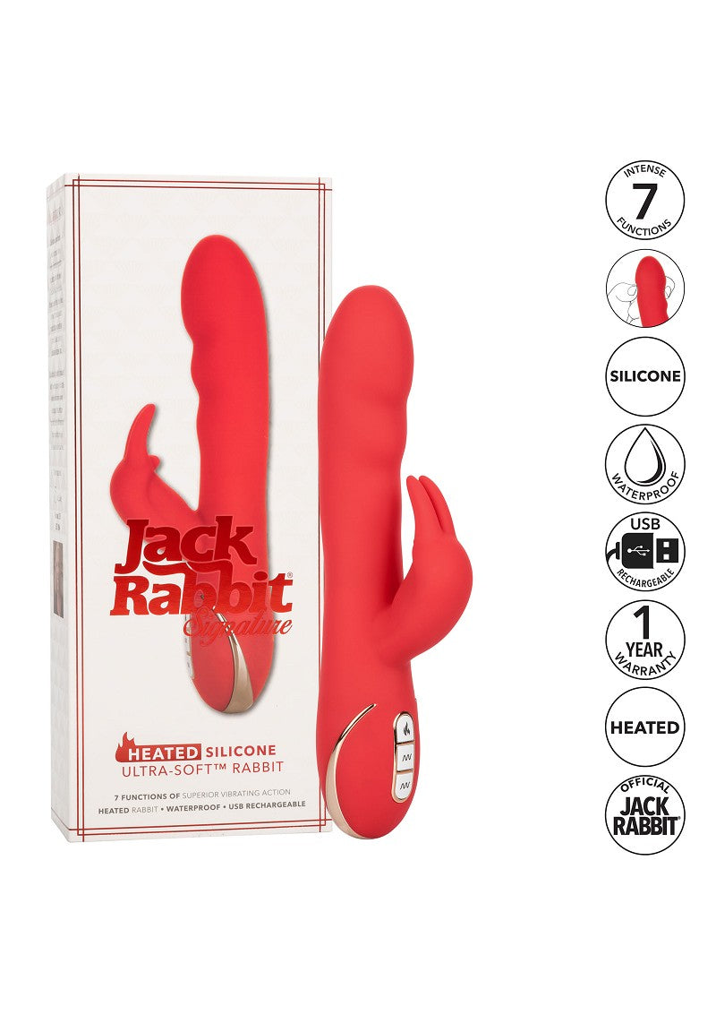 ♀ CalExotics Jack Rabbit Signature Heated Silicone Ultra-Soft Rabbit