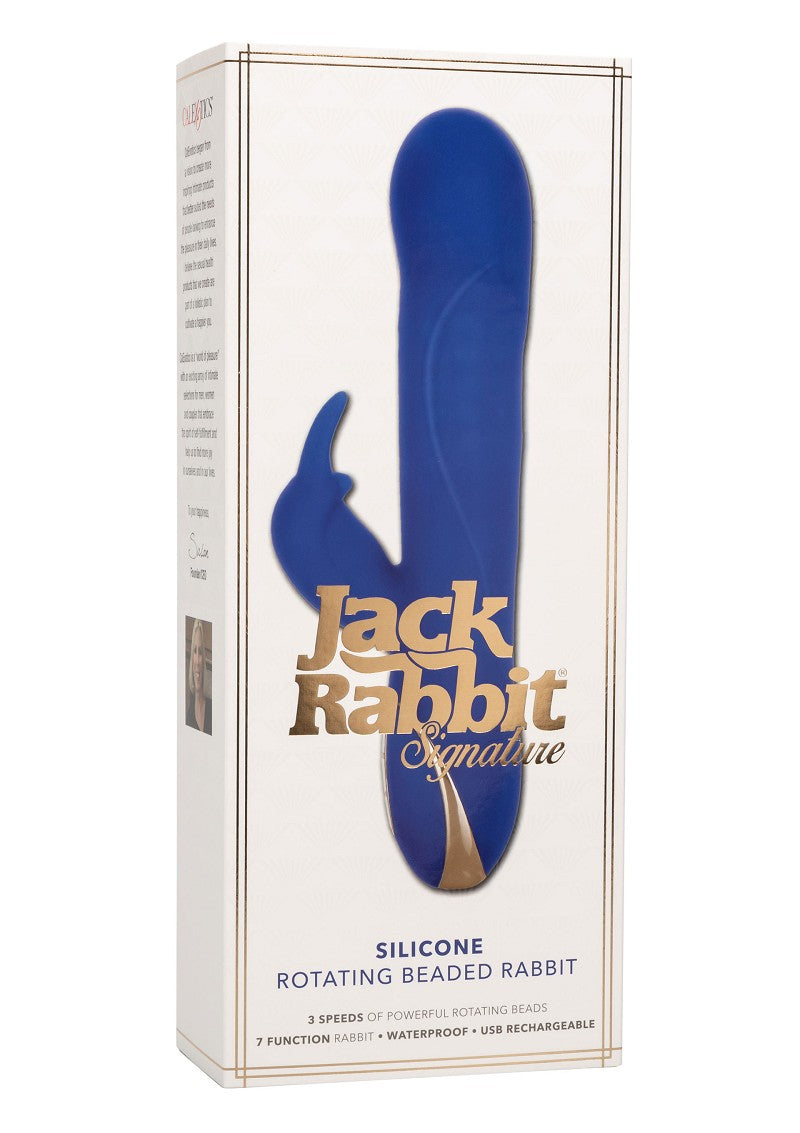 ♀ CalExotics Jack Rabbit Signature Silicone Rotating Beaded Rabbit vibrator @ Happytoys Sexshop: Toys for Feeling Happy & Easy 😊