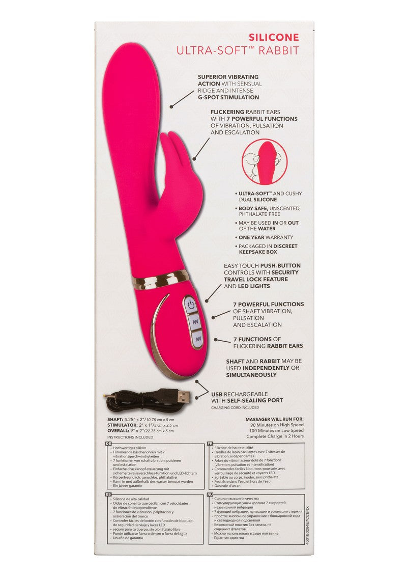 ♀ CalExotics Jack Rabbit Signature Silicone Ultra-Soft Rabbit vibrator