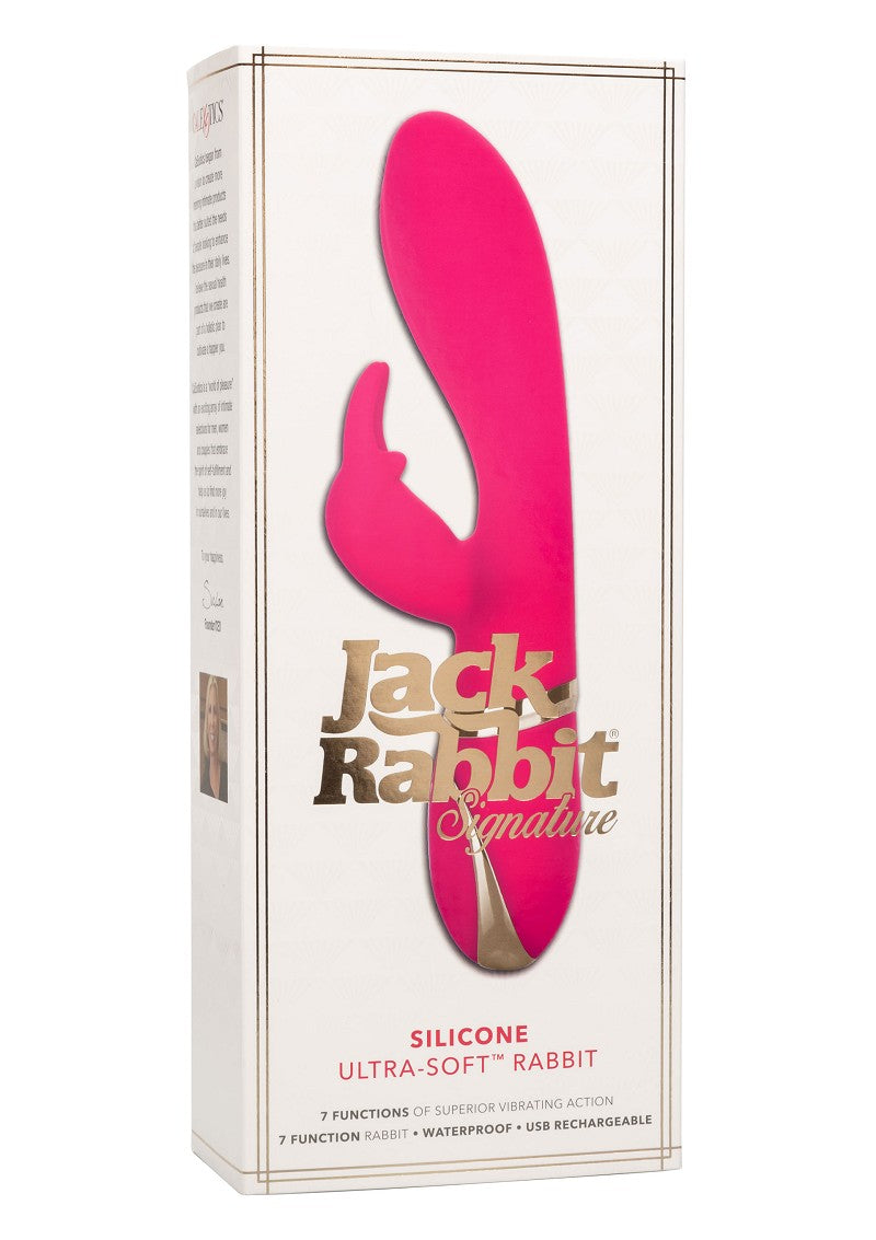 ♀ CalExotics Jack Rabbit Signature Silicone Ultra-Soft Rabbit vibrator @ Happytoys Sexshop: Toys for Feeling Happy & Easy 😊