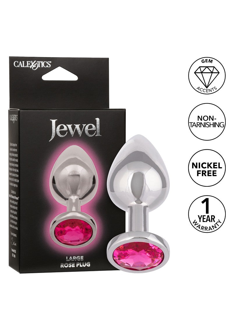 ♂ ♀ CalExotics Jewel Large Rose Plug @ Happytoys Sexshop: Toys for Feeling Happy & Easy 😊