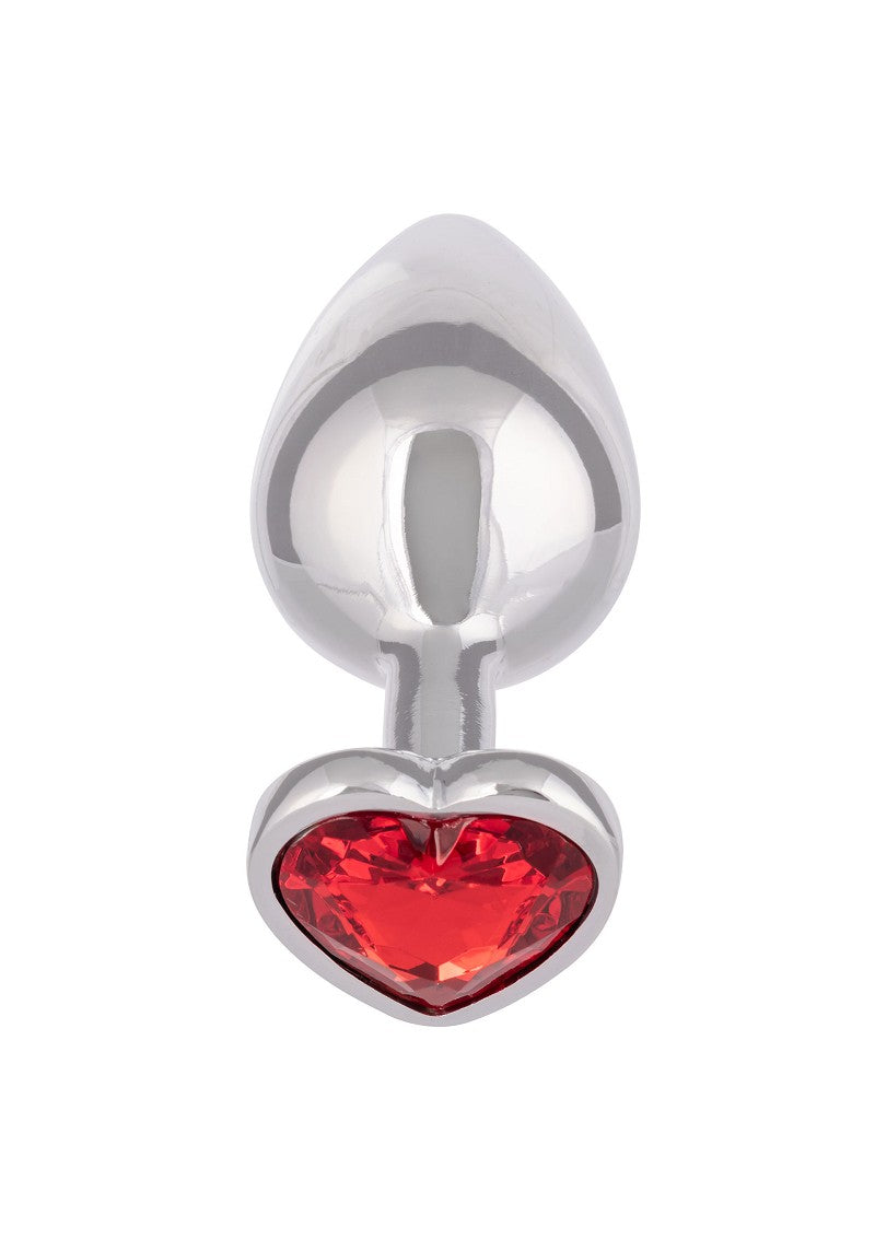 ♂ ♀ CalExotics Jewel Large Ruby Heart Plug butplug