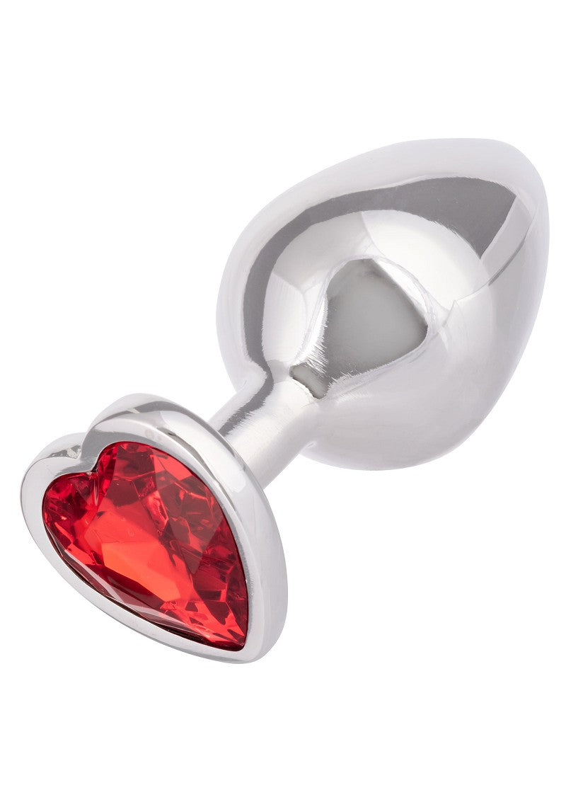 ♂ ♀ CalExotics Jewel Large Ruby Heart Plug butplug