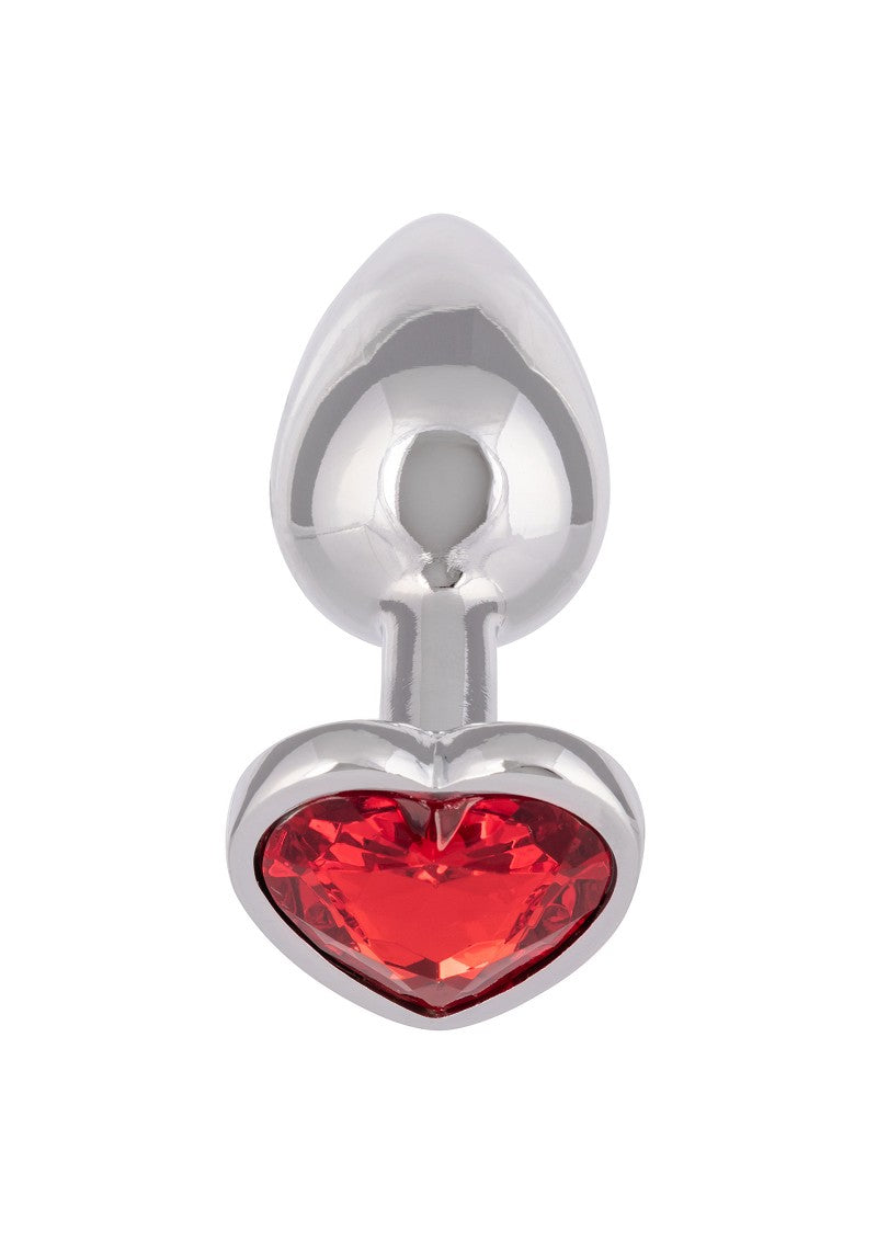 ♂ ♀ CalExotics Jewel Small Ruby Heart Plug