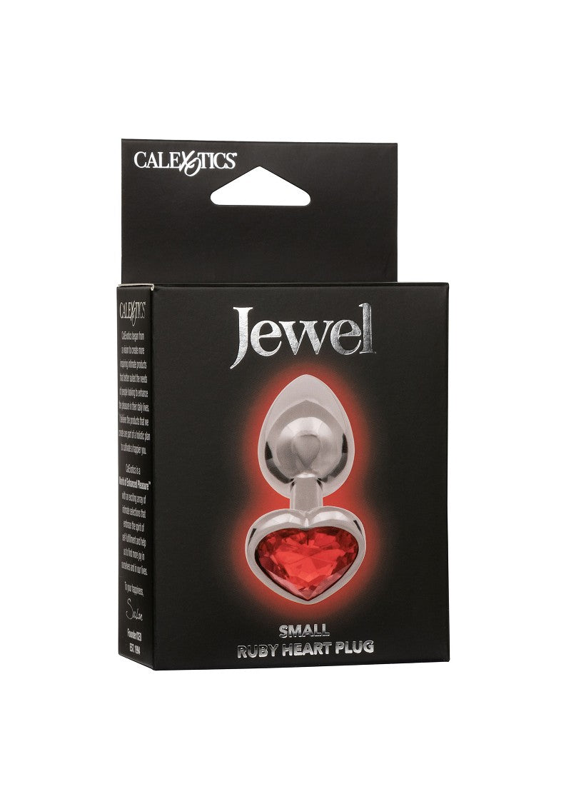 ♂ ♀ CalExotics Jewel Small Ruby Heart Plug